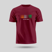 Luv My India Tricolour Blocks | Round Neck Unisex T-Shirt | Pure Cotton Luv My India Fashion | Patriotic T-Shirt