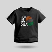 In My DNA | Round Neck Kids’ Unisex T-Shirt | Pure Cotton Luv My India Fashion | Tiranga / Tricolour Patriotic T-Shirt