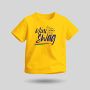 Mini Swag | Round Neck Kids’ Unisex T-Shirt | Pure Cotton Luv My India Fashion | Patriotic T-Shirt