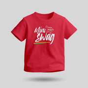Mini Swag | Round Neck Kids’ Unisex T-Shirt | Pure Cotton Luv My India Fashion | Patriotic T-Shirt