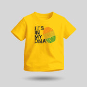 In My DNA | Round Neck Kids’ Unisex T-Shirt | Pure Cotton Luv My India Fashion | Tiranga / Tricolour Patriotic T-Shirt