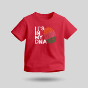 In My DNA | Round Neck Kids’ Unisex T-Shirt | Pure Cotton Luv My India Fashion | Tiranga / Tricolour Patriotic T-Shirt