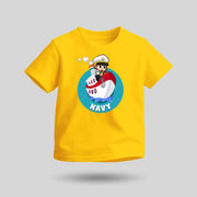 Indian Navy | Round Neck Kids’ Unisex T-Shirt | Pure Cotton Luv My India Fashion | Patriotic T-Shirt