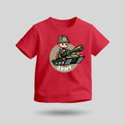 Indian Army | Round Neck Kids’ Unisex T-Shirt | Pure Cotton Luv My India Fashion | Patriotic T-Shirt