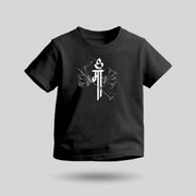 Maa Design | Round Neck Kids’ Unisex T-Shirt | Pure Cotton Luv My India Fashion | Navratri Spiritual T-Shirt