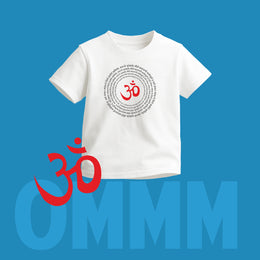 Om Design | Round Neck Kids’ Unisex T-Shirt | Pure Cotton Luv My India Fashion | Om Spiritual T-Shirt