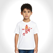 Maa Durga | Round Neck Kids’ Unisex T-Shirt | Pure Cotton Luv My India Fashion | Navratri Spiritual T-Shirt