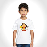 Lord Hanuman | Round Neck Kids’ Unisex T-Shirt | Pure Cotton Luv My India Fashion | Bajrangbali Spiritual T-Shirt
