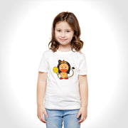 Lord Hanuman | Round Neck Kids’ Unisex T-Shirt | Pure Cotton Luv My India Fashion | Bajrangbali Spiritual T-Shirt