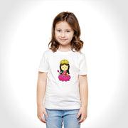 Maa Laxmi | Round Neck Kids’ Unisex T-Shirt | Pure Cotton Luv My India Fashion | Narayani Spiritual T-Shirt