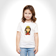 Saraswati Mata | Round Neck Kids’ Unisex T-Shirt | Pure Cotton Luv My India Fashion | Goddess Saraswati Spiritual T-Shirt