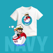 Indian Navy | Round Neck Kids’ Unisex T-Shirt | Pure Cotton Luv My India Fashion | Patriotic T-Shirt