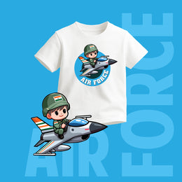 Indian Air Force | Round Neck Kids’ Unisex T-Shirt | Pure Cotton Luv My India Fashion | Patriotic T-Shirt
