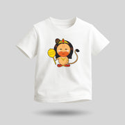 Lord Hanuman | Round Neck Kids’ Unisex T-Shirt | Pure Cotton Luv My India Fashion | Bajrangbali Spiritual T-Shirt