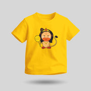 Lord Hanuman | Round Neck Kids’ Unisex T-Shirt | Pure Cotton Luv My India Fashion | Bajrangbali Spiritual T-Shirt