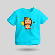 Lord Hanuman | Round Neck Kids’ Unisex T-Shirt | Pure Cotton Luv My India Fashion | Bajrangbali Spiritual T-Shirt