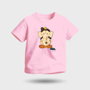 Lord Ganesha | Round Neck Kids’ Unisex T-Shirt | Pure Cotton Luv My India Fashion | Ganpati Bappa Spiritual T-Shirt