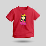 Maa Laxmi | Round Neck Kids’ Unisex T-Shirt | Pure Cotton Luv My India Fashion | Narayani Spiritual T-Shirt