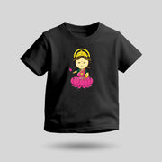 Maa Laxmi | Round Neck Kids’ Unisex T-Shirt | Pure Cotton Luv My India Fashion | Narayani Spiritual T-Shirt