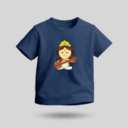 Saraswati Mata | Round Neck Kids’ Unisex T-Shirt | Pure Cotton Luv My India Fashion | Goddess Saraswati Spiritual T-Shirt