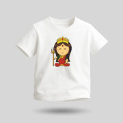 Maa Durga | Round Neck Kids’ Unisex T-Shirt | Pure Cotton Luv My India Fashion | Goddess Durga Spiritual T-Shirt
