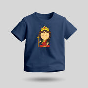 Maa Durga | Round Neck Kids’ Unisex T-Shirt | Pure Cotton Luv My India Fashion | Goddess Durga Spiritual T-Shirt