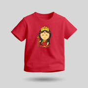 Maa Durga | Round Neck Kids’ Unisex T-Shirt | Pure Cotton Luv My India Fashion | Goddess Durga Spiritual T-Shirt