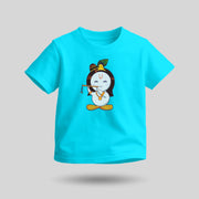Lord Krishna | Round Neck Kids’ Unisex T-Shirt | Pure Cotton Luv My India Fashion | Shri Krishna Spiritual T-Shirt