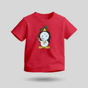 Lord Krishna | Round Neck Kids’ Unisex T-Shirt | Pure Cotton Luv My India Fashion | Shri Krishna Spiritual T-Shirt