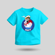 Indian Navy | Round Neck Kids’ Unisex T-Shirt | Pure Cotton Luv My India Fashion | Patriotic T-Shirt