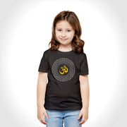 Om Design | Round Neck Kids’ Unisex T-Shirt | Pure Cotton Luv My India Fashion | Om Spiritual T-Shirt