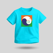 Ganpati Bappa Tricolour | Round Neck Kids’ Unisex T-Shirt | Pure Cotton Luv My India Fashion | Ganesh Chaturthi Spiritual T-Shirt