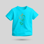 Om Ganesh Tricolour | Tricolour Round Neck Kids’ Unisex T-Shirt | Pure Cotton Luv My India Fashion | Ganesh Chaturthi Spiritual T-Shirt