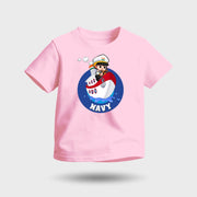Indian Navy | Round Neck Kids’ Unisex T-Shirt | Pure Cotton Luv My India Fashion | Patriotic T-Shirt