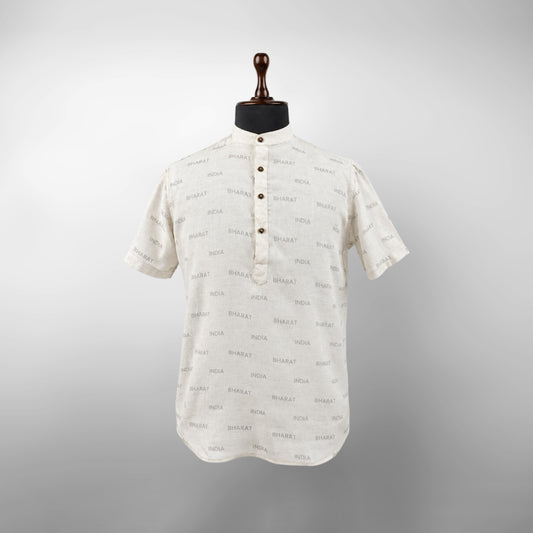 India Bharat Short Kurta| Linen Fabric