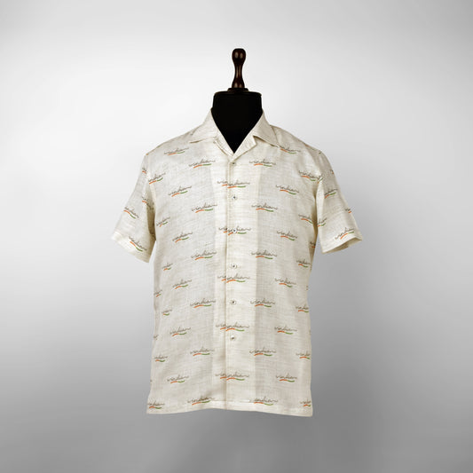India Print | Half-Sleeve Shirt | Authentic Khadi Cotton