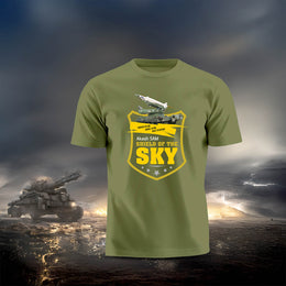 Akash SAM | Round Neck Patriotic Unisex T-Shirt | Pure Cotton Luv My India Fashion | Indian Defence T-Shirt