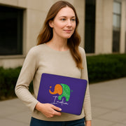 Gift Hamper | Luv My India Gift Hamper For Corporate & Personal Gifting | Khadi Tiranga 4×3 Brown Frame | Tiranga Elephant Laptop Bag | I Love India Fridge Magnet | Bharat Design Pocket Square and Scarf Combo