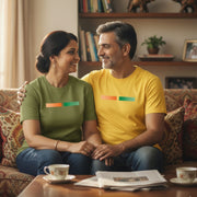 Tiranga | Round Neck Unisex T-Shirt | Pure Cotton Luv My India Fashion | Tricolour Patriotic T-Shirt