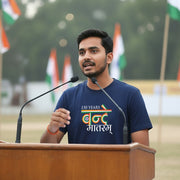 150 Years Of Vande Mataram | Round Neck Unisex T-Shirt | Pure Cotton Luv My India Fashion | Patriotic T-Shirt