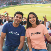 Jai Hind Tiranga Stripe | Round Neck Unisex T-Shirt | Pure Cotton Luv My India Fashion | Patriotic T-Shirt