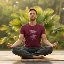 Vakratunda Mahakaya Ganpati Mantra | Round Neck Unisex T-Shirt | Pure Cotton Luv My India Fashion | Ganesh Chaturthi Spiritual T-Shirt