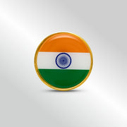 Tiranga Badge | Luv My India Patriotic Magnetic Round Badge | 2.5x2.5 CM Badge For Men And Women | Pack of 5