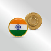 Tiranga Badge | Luv My India Patriotic Magnetic Round Badge | 2.5x2.5 CM Badge For Men And Women | Pack of 5