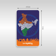 Patriotic Fridge Magnet Set | Luv My India Fridge Magnets | Indian Map Fridge Magnet | India Bharat Fridge Magnet | Bharat India Fridge Magnet | Curated Pack of 3