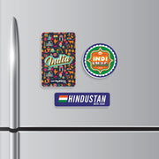 Patriotic Fridge Magnet Set | Luv My India Fridge Magnets | India Tribute Fridge Magnet | Indi Swag Fridge Magnet | Hindustan Meri Jaan Fridge Magnet | Curated Pack of 3