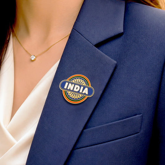 India Pride Enamelled Badge | Pin-free Magnetic Fastener