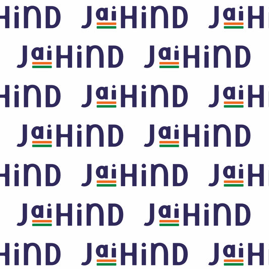 Jai Hind Modal Silk Stole | Unisex | White & Purple