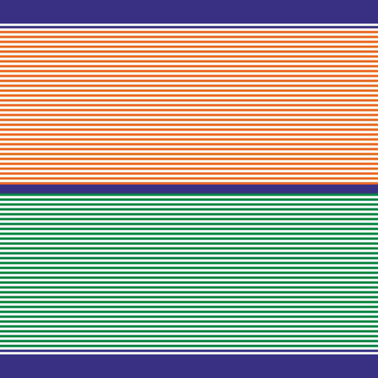 Tricolour Stripe Modal Silk Stole | Unisex