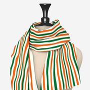 Waves Of Tricolour Scarf | Luv My India Bemberg Silk Tricolour Scarf | Digital Print 150x45 CM Patriotic Scarf
